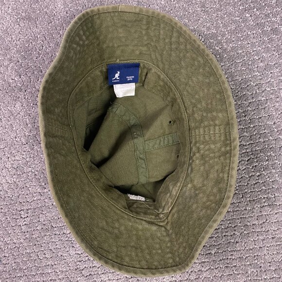 Kangol Bucket Hat Medium Olive Green Organic Canvas Lahinch - Picture 5 of 11